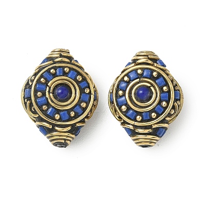 Handmade Tibetan Style Beads KK-Z157-01AG-02-1