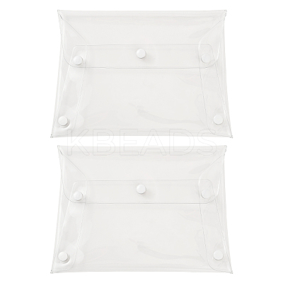 2Pcs Portable Transparent PVC Makeup Brush Bag MRMJ-SP0001-12C-1