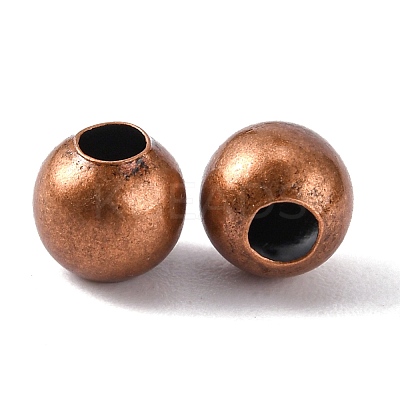 Brass Smooth Round Beads X-J0JXC042-1
