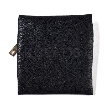 Imitation Leather Jewelry Storage Zipper Bags ABAG-G016-01B-05-1