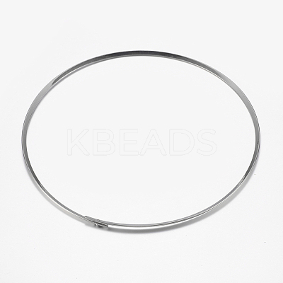 Tarnish Resistant 304 Stainless Steel Choker Necklaces NJEW-I101-001P-1