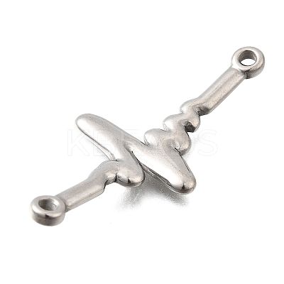 304 Stainless Steel Connector Charms STAS-Q362-07B-P-1