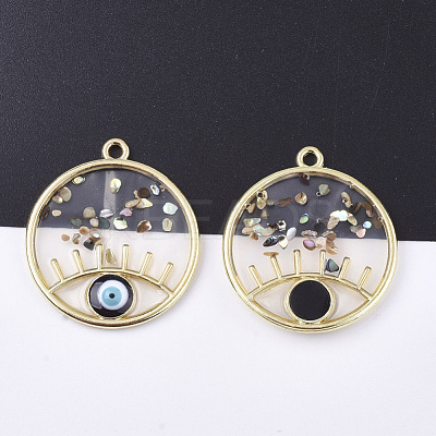 Epoxy Resin Pendants X-RESI-S365-76A-1
