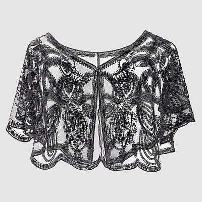 Polyester Women Chiffon Wraps AJEW-WH20070-005B-1