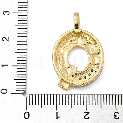 Brass Micro Pave Cubic Zirconia Pendants KK-B126-02G-Q-1