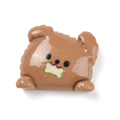 Cute Dog Eat Bone Opaque Resin Decoden Cabochons LS-CRES-Q220-04A-02-1