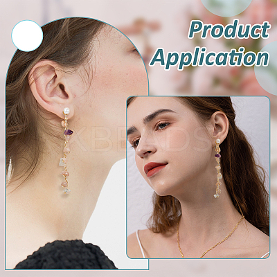 20Pcs 2 Colors Brass Clip-on Earring Converters Findings KK-BC0014-96A-1