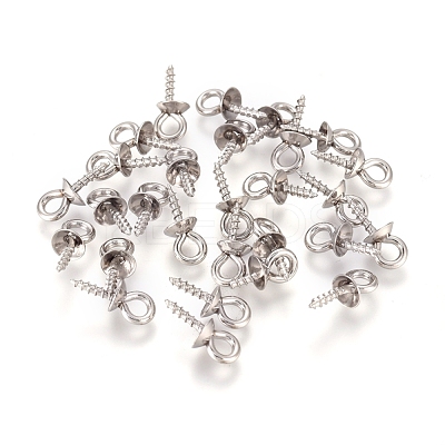 201 Stainless Steel Peg Bails Pendants STAS-TAC0002-30A-P-1