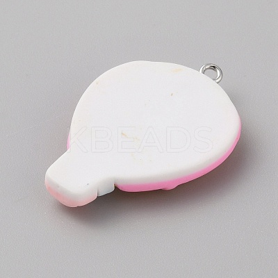 Opaque Resin Pendants RESI-CJC0011-32C-01-1