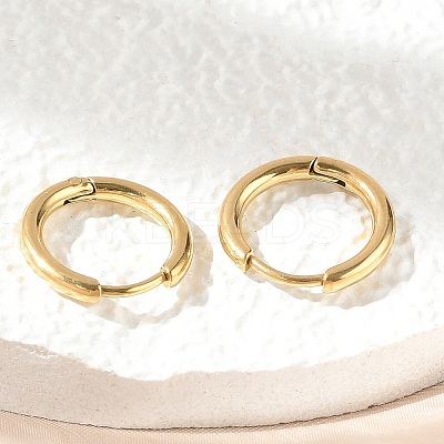 Ion Plating(IP) 304 Stainless Steel Hoop Earrings EJEW-P177-G-07-1