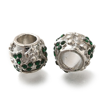 Rack Plating Alloy European Beads FIND-H005-22P-02-1