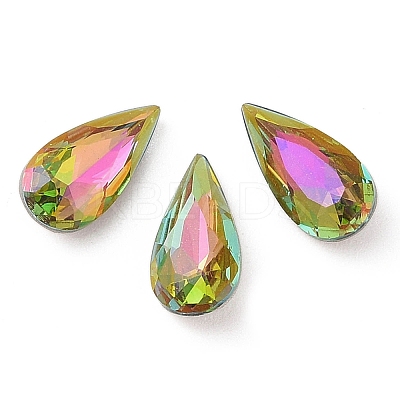 Glass Rhinestone Cabochons RGLA-L029-04C-VRLA-1