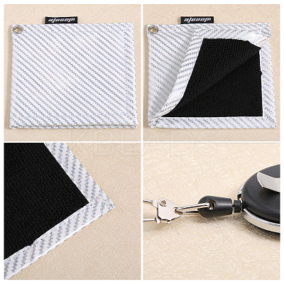 Iridescent PVC & Microfiber Golf Towels AJEW-WH0332-22-1