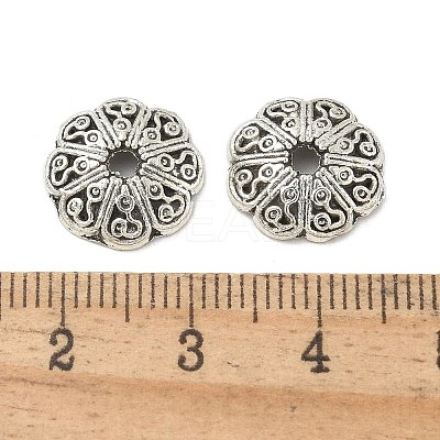 Tibetan Style Alloy Beads TIBE-P003-65AS-1