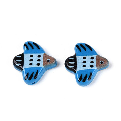Printed Opaque Resin Beads RESI-N043-24C-1