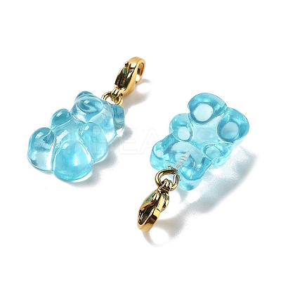 Bear Resin Pendant Decorations STAS-M092-01G-12-1