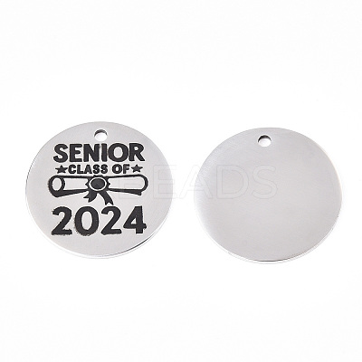 Non-Tarnish 201 Stainless Steel Pendants STAS-T064-38P-22-1