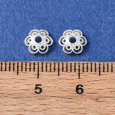 Brass Bead Caps KK-C157-03D-S-1