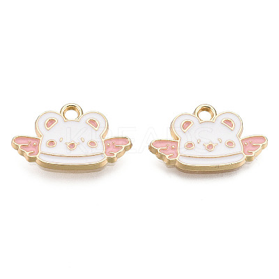 Alloy Enamel Pendants X-PALLOY-N170-034C-NR-1