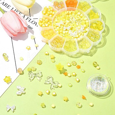 DIY Acrylic & ABS Plastic Imitation Pearl Beads Bracelets Jewelry Making Kits DIY-FS0006-24A-1