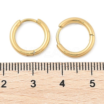 Ion Plating(IP) 304 Stainless Steel Hoop Earrings LS-EJEW-P177-G-07-1