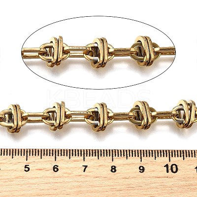 Ion Plating(IP) 304 Stainless Steel knot Link Chains CHS-S012-12G-1