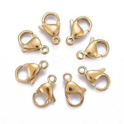 Ion Plating(IP) 316L Surgical Stainless Steel Lobster Claw Clasps STAS-H353-C-02G-A-1