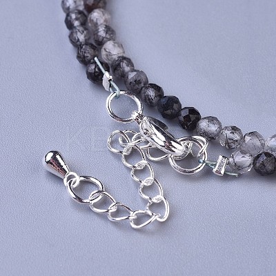 Natural Rutilated Quartz Beaded Necklaces NJEW-K114-B-A05-1
