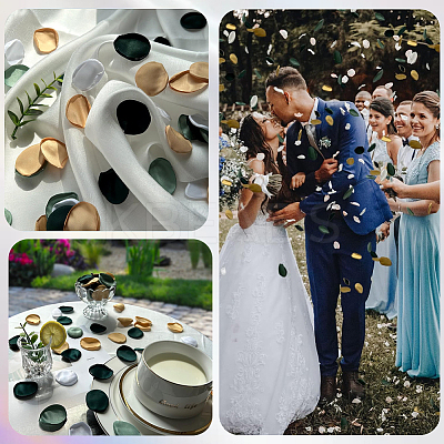 Polyester Artificial Rose Flower Petals AJEW-WH20067-107D-1
