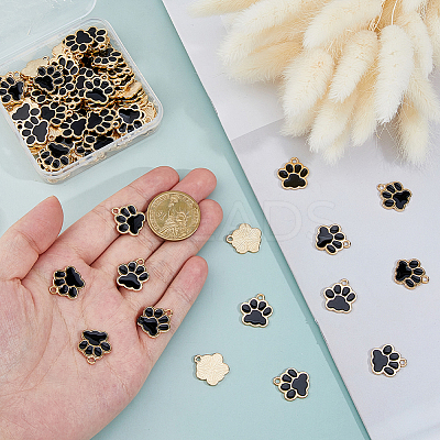 120Pcs Alloy Enamel Pendants ENAM-FH0001-95A-1
