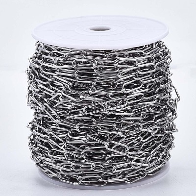 Tarnish Resistant 304 Stainless Steel Paperclip Chains CHS-N001-02P-1