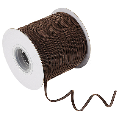 100 Yards Single Face Velvet Ribbon DIY-WH0656-16A-1