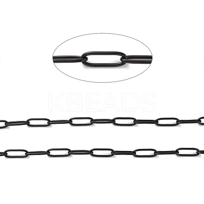 304 Stainless Steel Paperclip Chains CHS-O010-01EB-1