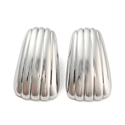 Non-Tarnish 304 Stainless Steel Stud Earring for Women EJEW-C067-17P-1