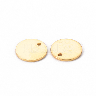 201 Stainless Steel Stamping Blank Tag Pendants STAS-T058-10mm-G-1