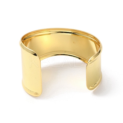 Rack Plating Brass Cuff Bangles BJEW-A137-02G-1
