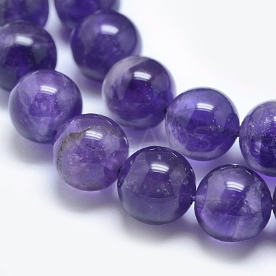 Natural Amethyst Beads Strands G-E481-03-6mm-1