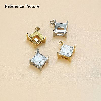 304 Stainless Steel Rhinestone Claw Settings STAS-U042-03B-P-1