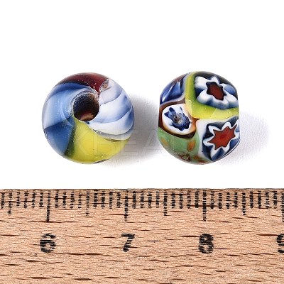 Handmade Millefiori Glass Lampwork Round Beads LA-N001-01A-12MM-1