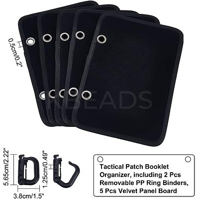 Flip-Page Hook & Loop Patch Book DIY Kit FIND-WH0108-48A-1