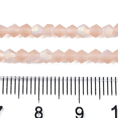 Imitate Austrian Crystal Bicone Frosted Glass Beads Strands EGLA-A039-T2mm-MB12-1