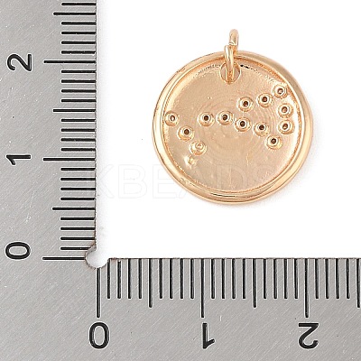Brass with Clear Cubic Zirconia Pendants LS-KK-N256-24H-G-1