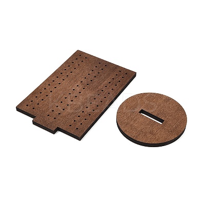 Rectangle Shape Wood Earring Display Stands LS-ODIS-K004-02-1