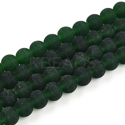 Transparent Glass Beads Strands GLAA-T032-T8mm-MD22-1
