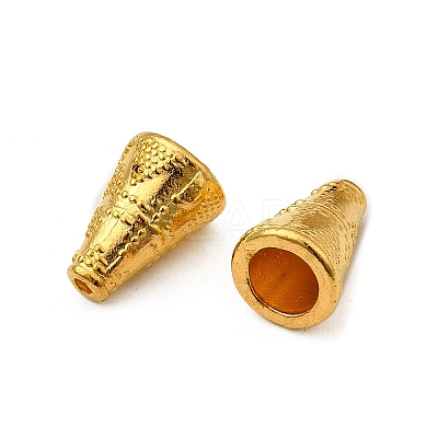Tibetan Style Cone Alloy Bead Caps LS-TIBE-Q044-13G-RS-1
