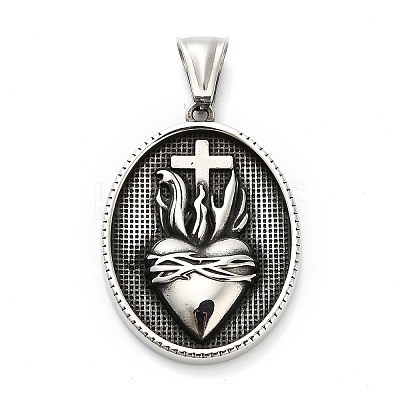 316 Surgical Stainless Steel Pendants STAS-A123-08AS-1