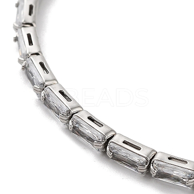 Platinum Brass Cuff Bangles BJEW-D039-36P-03-1