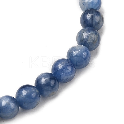 Natural Kyanite Beads Stretch Bracelets for Men Women BJEW-JB12283-1