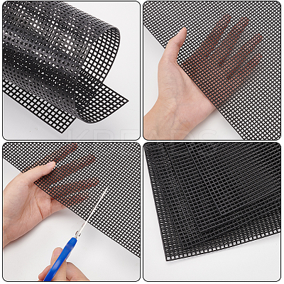 Plastic Mesh Canvas Sheet DIY-WH0030-58-1