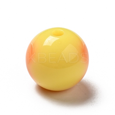 Two Tone Opaque Acrylic Beads SACR-K003-03-1